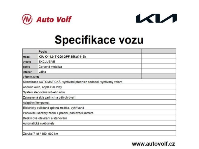 Kia K4 - hlavní fotka