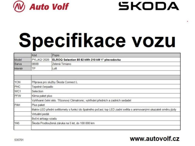 Škoda Elroq - hlavní fotka