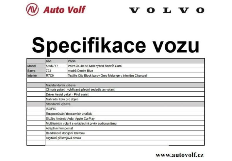 Volvo XC40 - hlavní fotka