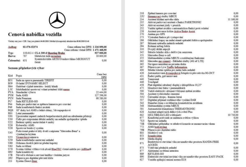 Mercedes Třída CLA - hlavní fotka inzerátu