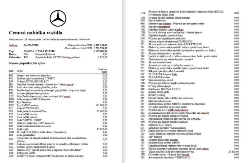 Mercedes Třída C - hlavní fotka inzerátu