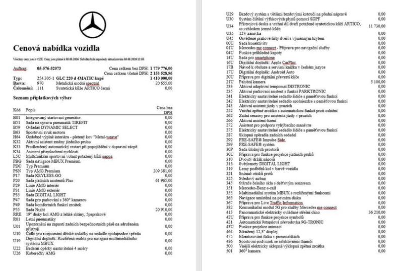 Mercedes Třída GLC - hlavní fotka inzerátu