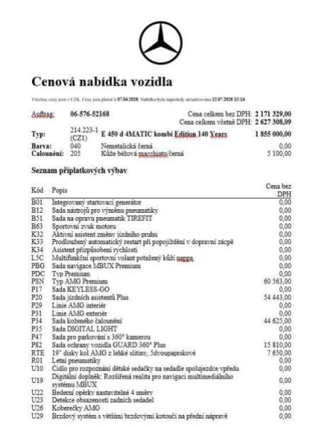 Mercedes Třída E - hlavní foto