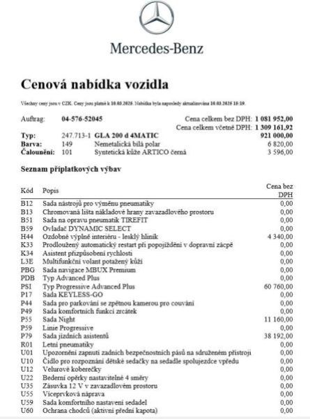 Mercedes Třída GLA - hlavní fotka