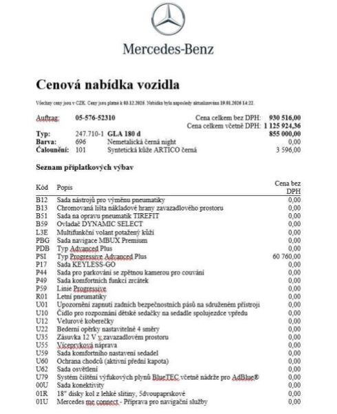 Mercedes Třída GLA - hlavní fotka