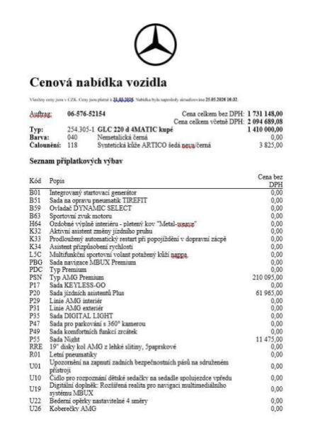 Mercedes Třída GLC - hlavní fotka inzerátu