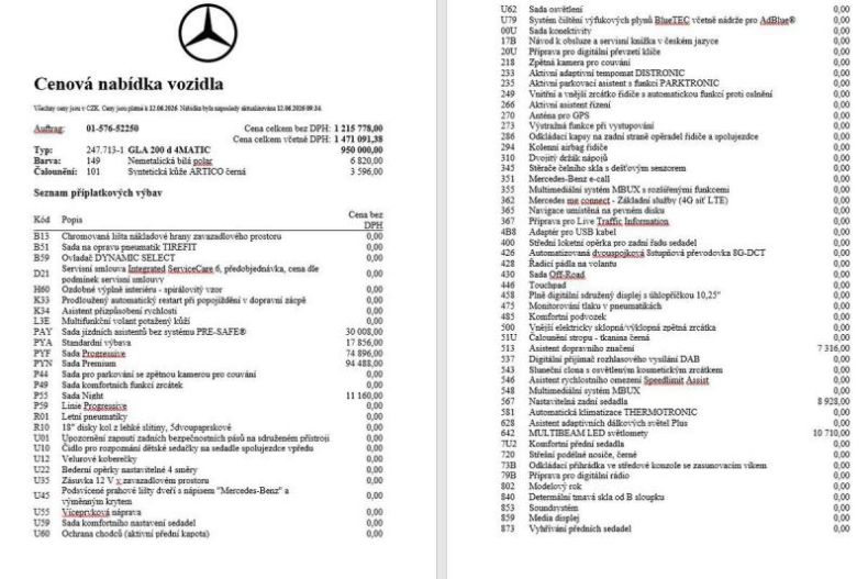 Mercedes Třída GLA - hlavní fotka