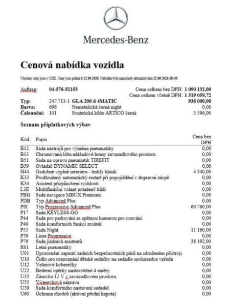 Mercedes Třída GLA - hlavní foto