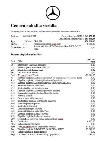 Mercedes Třída CLA - hlavní foto