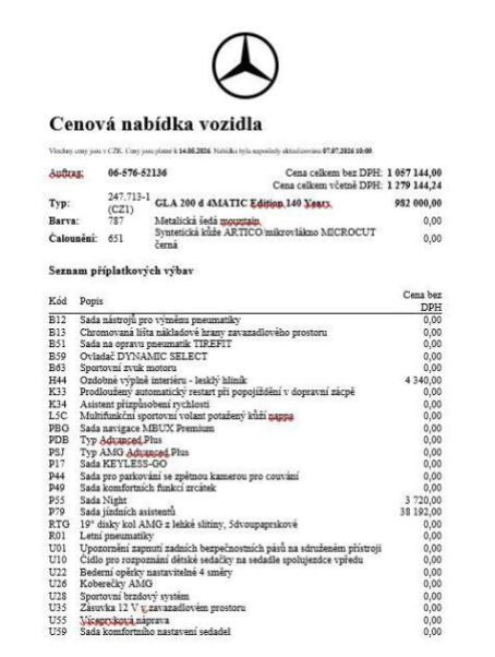 Mercedes Třída GLA - hlavní foto