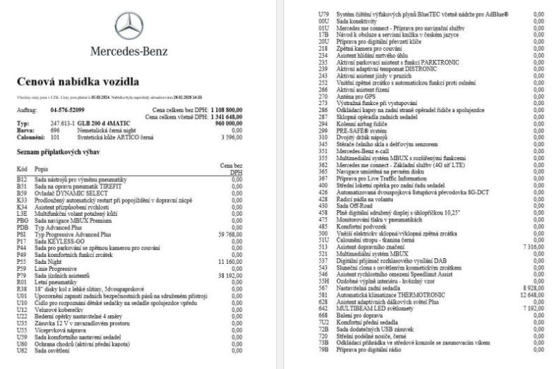 Mercedes GLB - hlavní fotka inzerátu