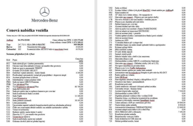 Mercedes Třída GLA - hlavní foto