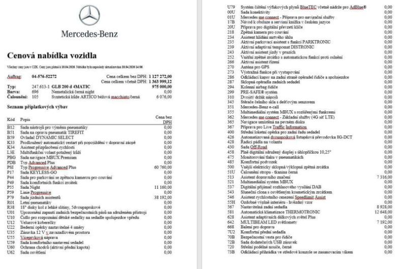 Mercedes GLB - hlavní fotka inzerátu