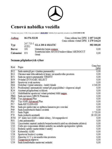 Mercedes Třída GLA - hlavní foto