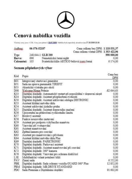 Mercedes GLB - hlavní foto
