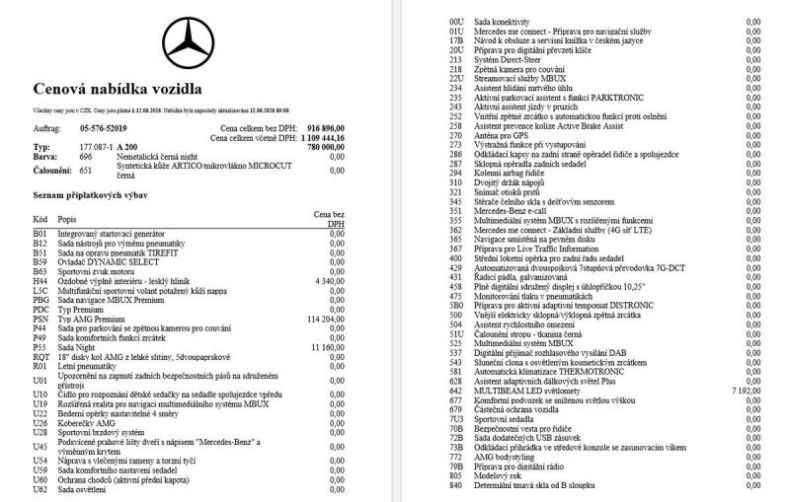Mercedes Třída A - hlavní fotka inzerátu