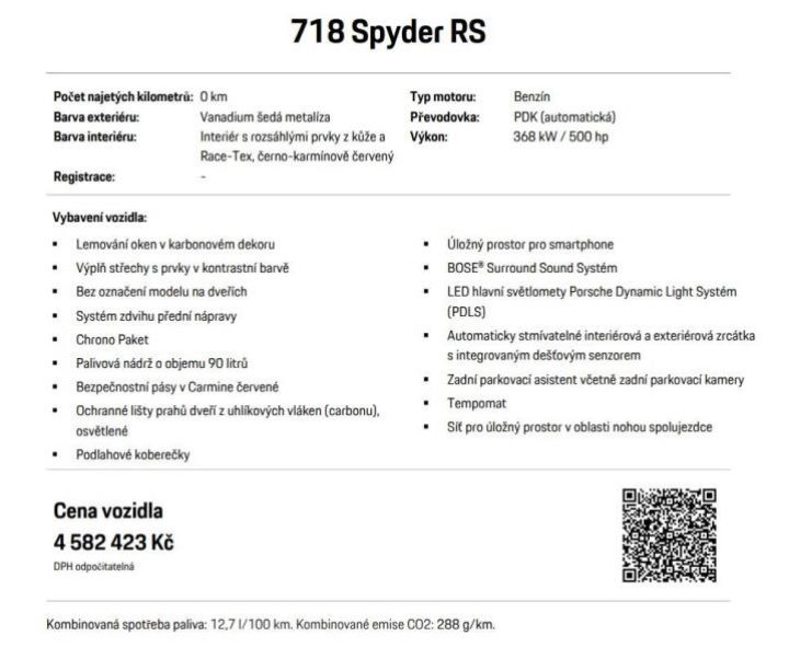 Porsche Cayman - hlavní fotka