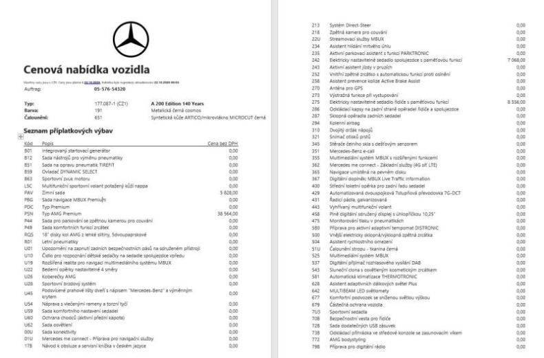 Mercedes Třída A - hlavní fotka inzerátu